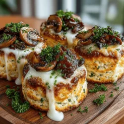 When it comes to bite-sized appetizers that pack a punch in flavor and texture, Mini Mushroom Ricotta Biscuit Melts stand out as a delightful choice. This recipe artfully combines the earthy, umami notes of mushrooms with the creamy richness of ricotta cheese, all enveloped in a tender biscuit that is both flaky and satisfying. Whether you're hosting a gathering or simply looking for a comforting snack, these biscuit melts are sure to impress your guests and elevate any occasion.