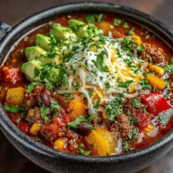 Hearty Slow Cooker Turkey Veggie Chili