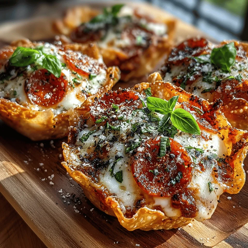 In the realm of culinary creativity, the fusion of classic flavors with innovative presentation often leads to delightful surprises. One such creation is the Mini Pizza Wonton Taco—a playful combination that reimagines traditional pizza in a bite-sized format. This recipe takes the beloved flavors of pizza and wraps them in crispy wonton shells, creating a unique dish that is both fun to eat and visually appealing. Whether you’re hosting a family gathering, throwing a party, or simply looking for a casual dinner option, Mini Pizza Wonton Tacos are sure to impress.