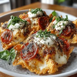 In the realm of culinary creativity, the fusion of classic flavors with innovative presentation often leads to delightful surprises. One such creation is the Mini Pizza Wonton Taco—a playful combination that reimagines traditional pizza in a bite-sized format. This recipe takes the beloved flavors of pizza and wraps them in crispy wonton shells, creating a unique dish that is both fun to eat and visually appealing. Whether you’re hosting a family gathering, throwing a party, or simply looking for a casual dinner option, Mini Pizza Wonton Tacos are sure to impress.