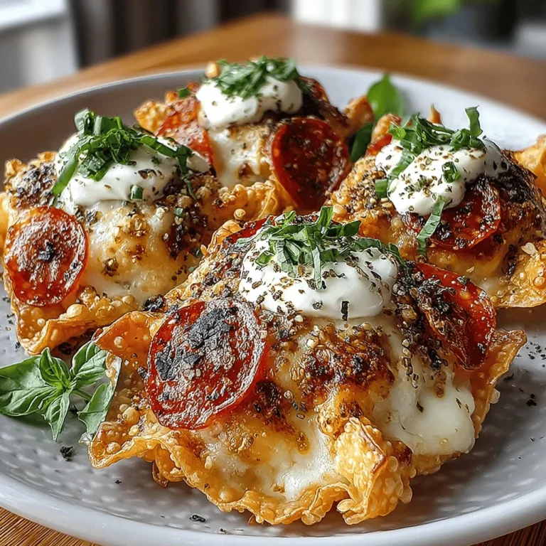 In the realm of culinary creativity, the fusion of classic flavors with innovative presentation often leads to delightful surprises. One such creation is the Mini Pizza Wonton Taco—a playful combination that reimagines traditional pizza in a bite-sized format. This recipe takes the beloved flavors of pizza and wraps them in crispy wonton shells, creating a unique dish that is both fun to eat and visually appealing. Whether you’re hosting a family gathering, throwing a party, or simply looking for a casual dinner option, Mini Pizza Wonton Tacos are sure to impress.