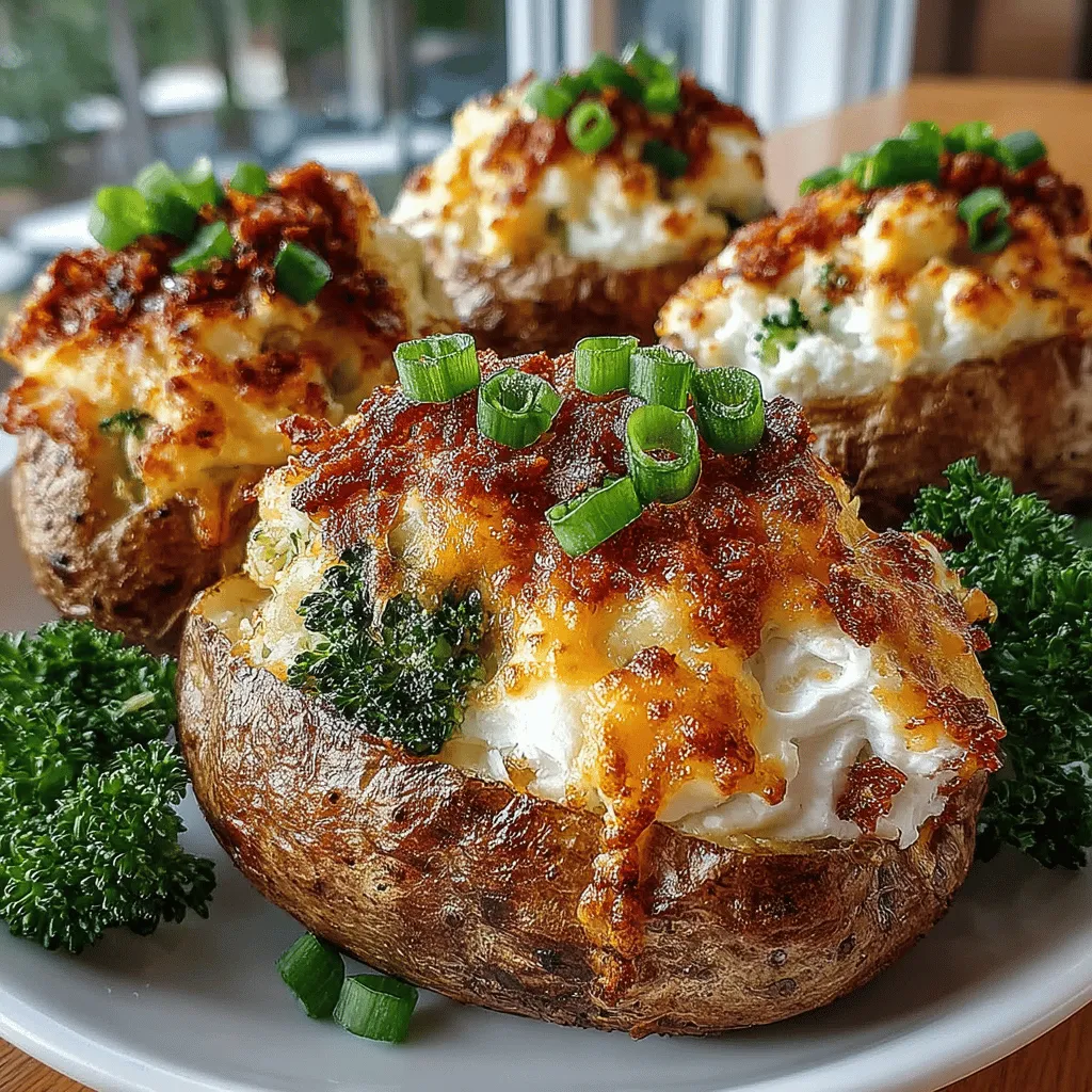 When it comes to comfort food, few dishes can rival the hearty satisfaction of stuffed potatoes. Our recipe for Cheesy Delight: Oven-Roasted Broccoli Cheddar Stuffed Potatoes takes this classic dish to a whole new level by infusing it with the nutritious goodness of broccoli and the rich, savory flavor of cheddar cheese. Perfectly baked russet potatoes create a fluffy canvas that is both filling and nutritious, while the combination of tender broccoli and melted cheese ensures every bite is a cheesy, flavorful experience.