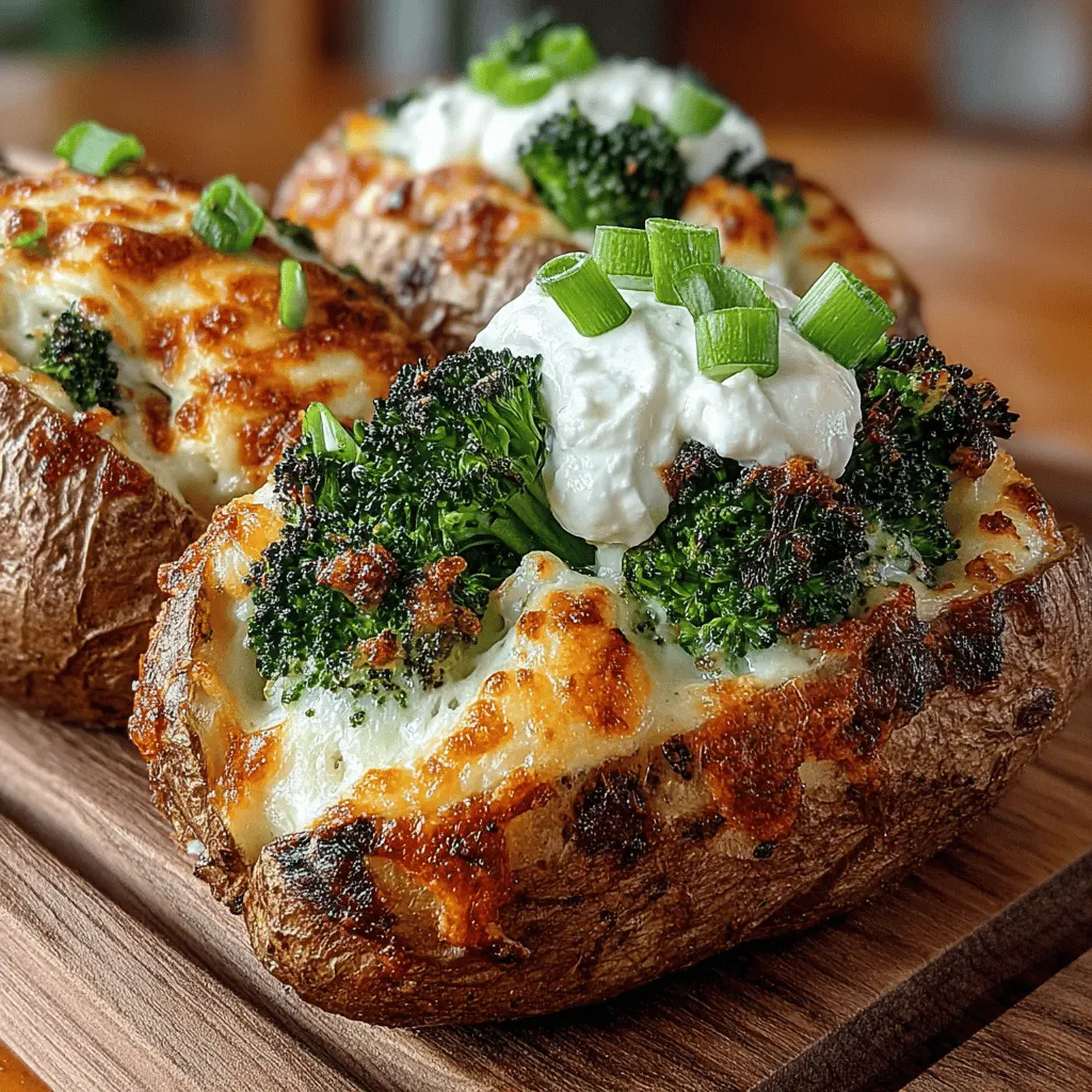 When it comes to comfort food, few dishes can rival the hearty satisfaction of stuffed potatoes. Our recipe for Cheesy Delight: Oven-Roasted Broccoli Cheddar Stuffed Potatoes takes this classic dish to a whole new level by infusing it with the nutritious goodness of broccoli and the rich, savory flavor of cheddar cheese. Perfectly baked russet potatoes create a fluffy canvas that is both filling and nutritious, while the combination of tender broccoli and melted cheese ensures every bite is a cheesy, flavorful experience.