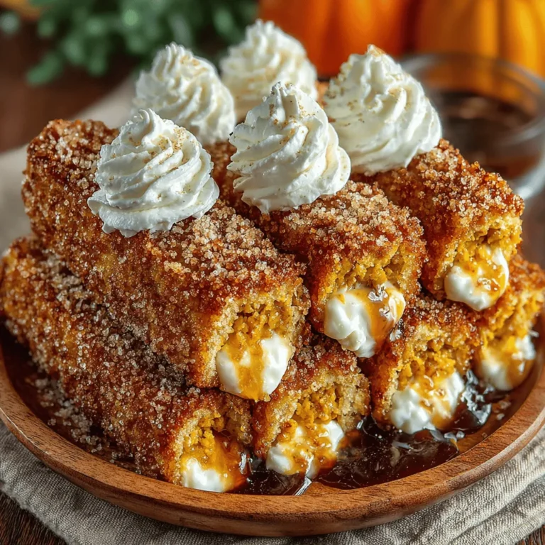 At its core, Pumpkin Pie Toast Sticks combine thick slices of bread with a rich, spiced pumpkin mixture, creating a delicious and satisfying snack. The contrast of the crispy exterior with the soft, flavorful filling makes each bite a delightful experience. This dish is not only a fantastic way to use seasonal ingredients, but it also provides versatility that suits various occasions, from casual family breakfasts to elegant holiday brunches.