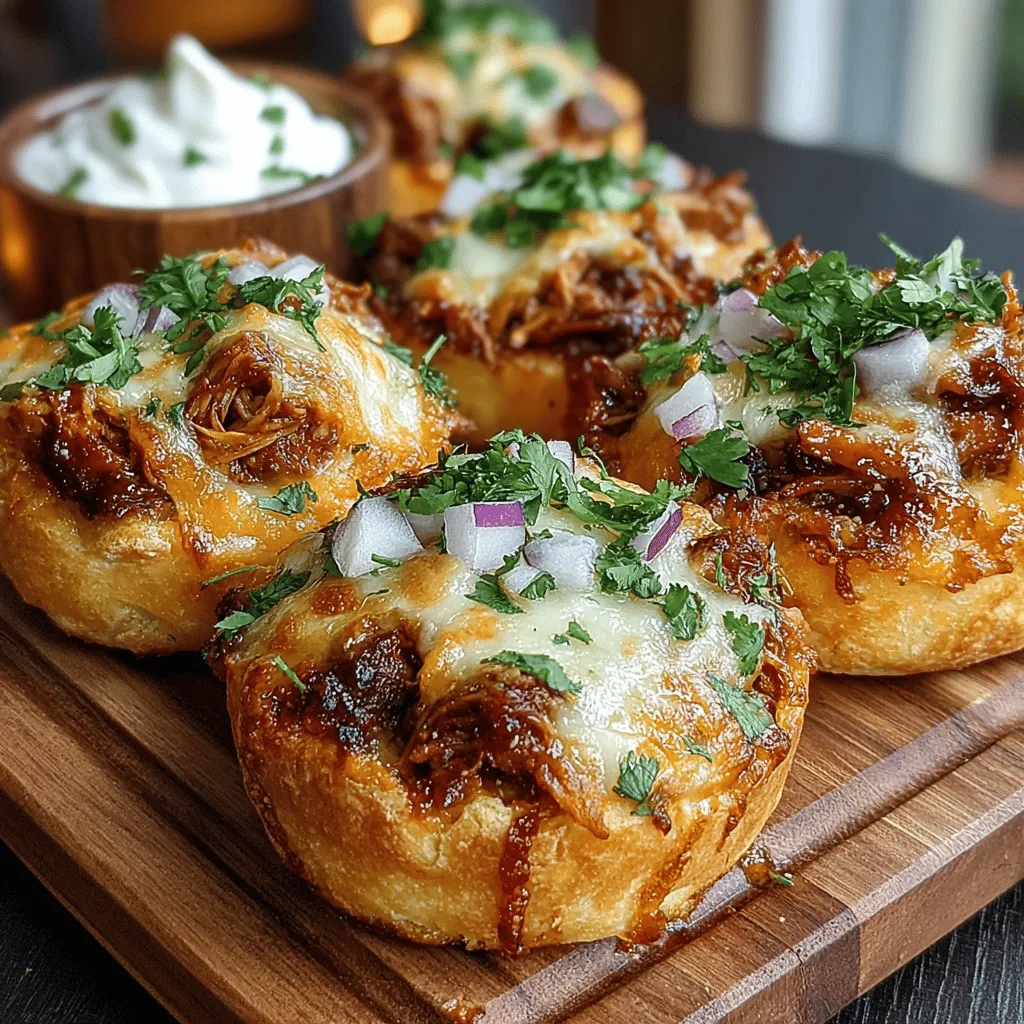 In the world of finger foods, Mini BBQ Chicken Pizza Bites stand out as a crowd-pleasing favorite. These delightful morsels combine the smoky sweetness of BBQ chicken with the comforting flavors of pizza, making them perfect for parties, game nights, or a casual family dinner. With a simple preparation process and minimal cooking time, this recipe is not only delicious but also convenient. Whether you're hosting a gathering or simply craving a tasty snack, these pizza bites are sure to satisfy.