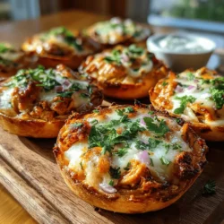 In the world of finger foods, Mini BBQ Chicken Pizza Bites stand out as a crowd-pleasing favorite. These delightful morsels combine the smoky sweetness of BBQ chicken with the comforting flavors of pizza, making them perfect for parties, game nights, or a casual family dinner. With a simple preparation process and minimal cooking time, this recipe is not only delicious but also convenient. Whether you're hosting a gathering or simply craving a tasty snack, these pizza bites are sure to satisfy.