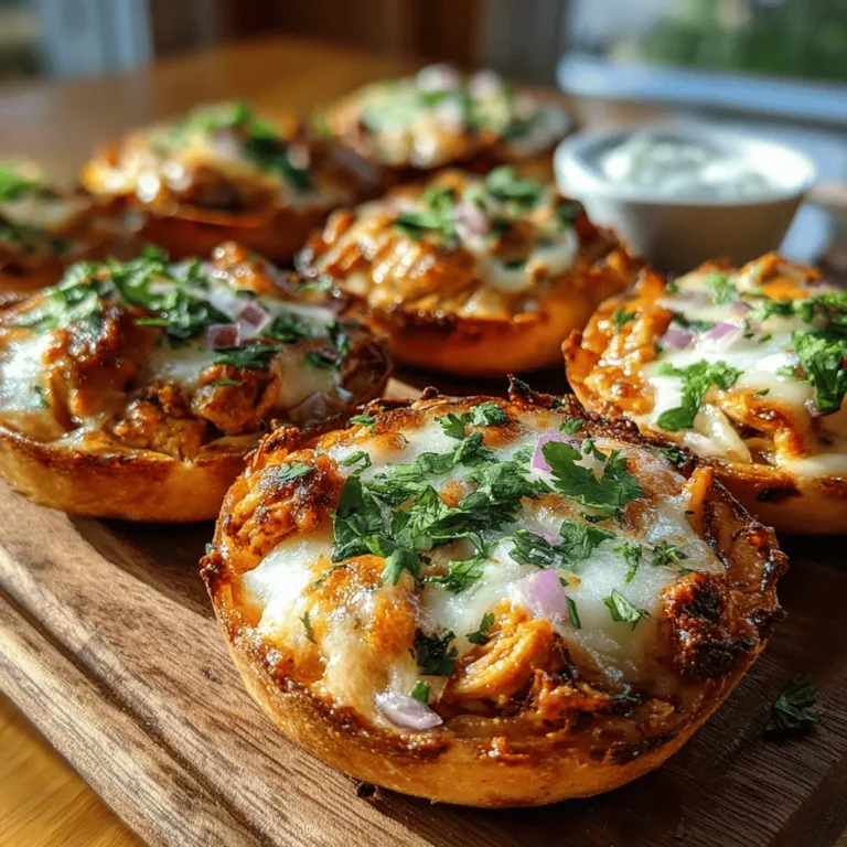 In the world of finger foods, Mini BBQ Chicken Pizza Bites stand out as a crowd-pleasing favorite. These delightful morsels combine the smoky sweetness of BBQ chicken with the comforting flavors of pizza, making them perfect for parties, game nights, or a casual family dinner. With a simple preparation process and minimal cooking time, this recipe is not only delicious but also convenient. Whether you're hosting a gathering or simply craving a tasty snack, these pizza bites are sure to satisfy.