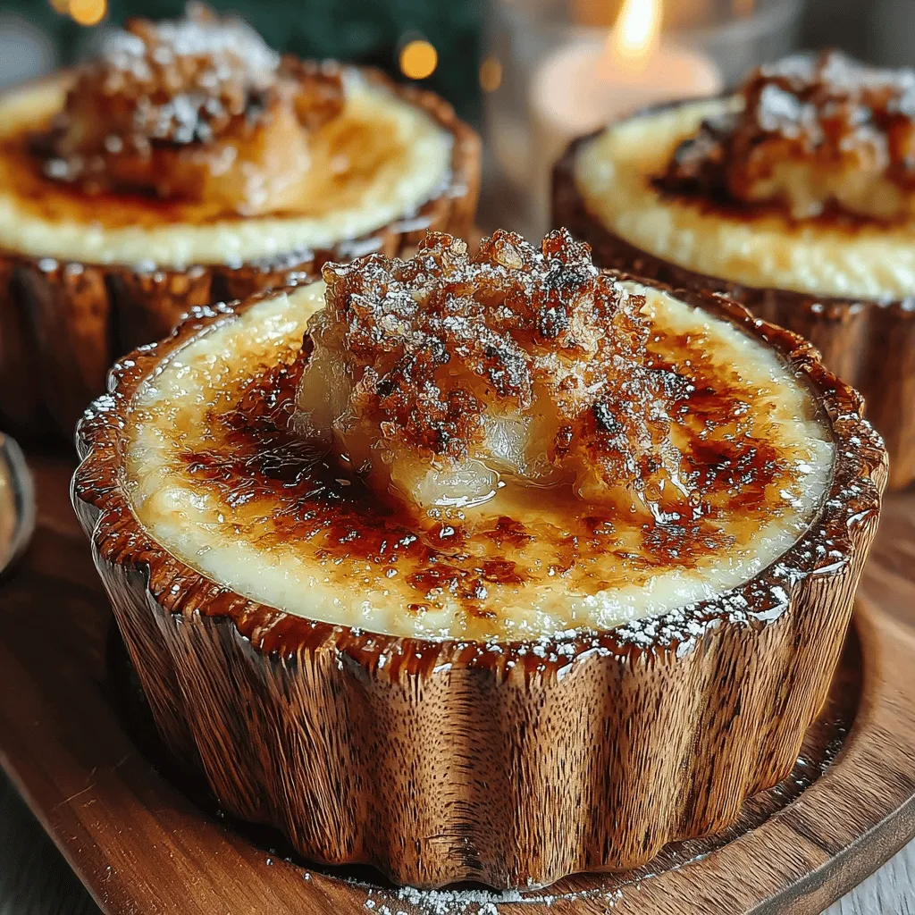 Crème brûlée is a dessert that elegantly marries simplicity with sophistication, making it a perennial favorite among food enthusiasts and home cooks alike. Known for its velvety custard base and signature caramelized sugar topping, this classic French dessert has transcended time and culinary trends. The Pear & Ginger Crème Brûlée, in particular, elevates this traditional recipe by infusing the rich custard with the sweet, delicate flavor of ripe pears and the warm, spicy notes of fresh ginger. This delightful combination not only enhances the overall taste but also introduces a refreshing twist that makes it stand out at any gathering or special occasion.