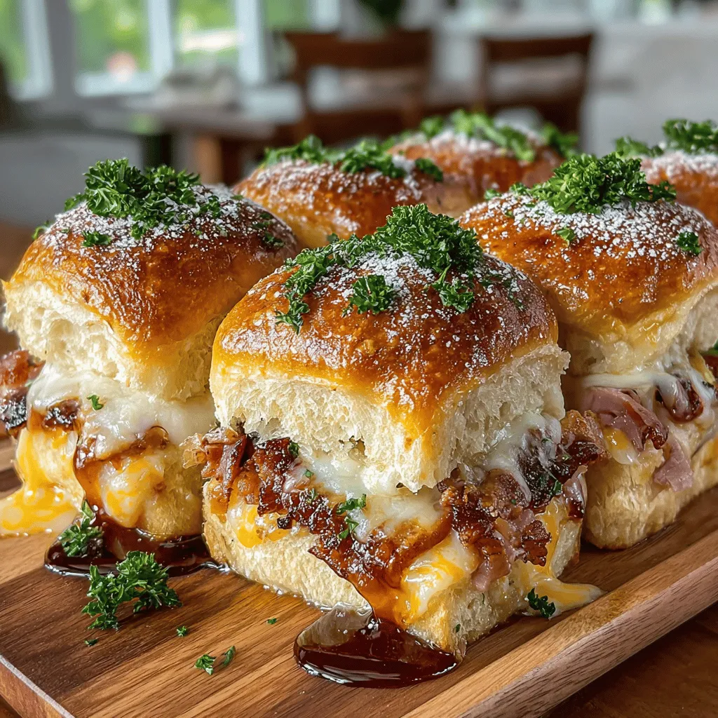 Sliders have become a staple in the landscape of casual dining and party fare. Their bite-sized nature makes them perfect for gatherings, allowing guests to enjoy a variety of flavors without the commitment of a full meal. Among the myriad of slider recipes available, Maple Glazed Ham Sliders stand out for their unique blend of sweet and savory elements. The delightful combination of succulent ham glazed with rich maple syrup creates a mouthwatering experience that is both comforting and indulgent. This recipe is not only a crowd-pleaser but also incredibly easy to prepare, making it an excellent choice for novice cooks and seasoned chefs alike.