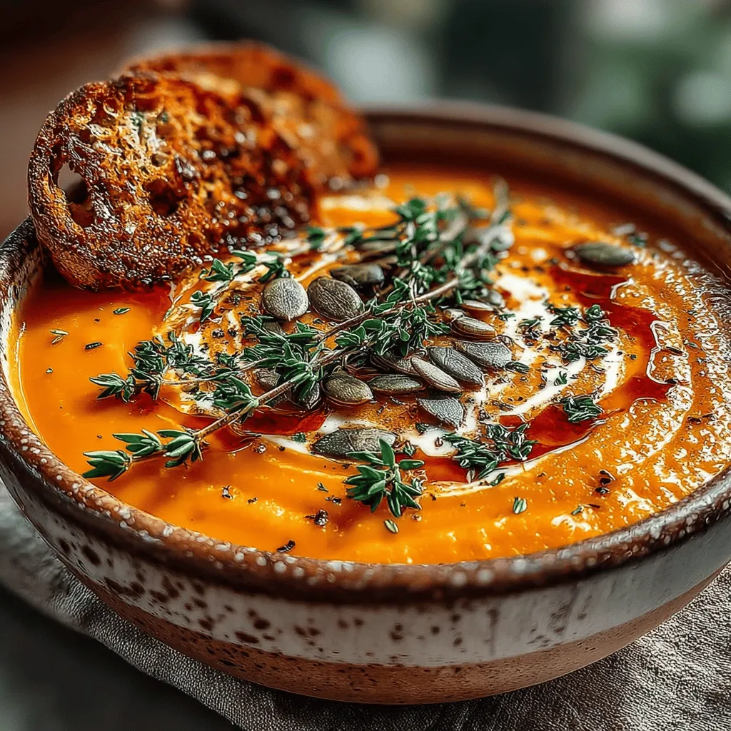 As the leaves begin to change and the air turns crisp, there's nothing quite as comforting as a warm bowl of soup. Maple Roasted Squash Soup with Thyme is a quintessential fall dish that perfectly embodies the season's flavors. This creamy, aromatic soup combines the natural sweetness of roasted butternut squash with the rich, earthy notes of thyme and the subtle sweetness of maple syrup. It's not just a meal; it's a cozy embrace in a bowl, making it an ideal choice for chilly autumn evenings.
