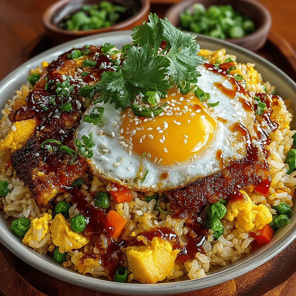 <strong>Introduction</strong>” /></p>
</p>
<p>Creating the perfect Golden Veggie Fried Rice Delights involves more than just tossing ingredients together; it requires a thoughtful approach to balancing flavors, textures, and presentation. Here, we delve into the essential steps to elevate your fried rice, ensuring it provides a delightful culinary experience every time.</p>
</p>
<h2>How to Achieve the Perfect Combination of Rice, Vegetables, and Seasonings</h2>
</p>
<h3>Flavor Enhancers: The Art of Seasoning</h3>
</p>
<p>Fried rice is a canvas for flavor, and seasoning plays a crucial role in bringing the dish to life. The key is to achieve a harmonious balance that highlights the freshness of the vegetables while allowing the rice to shine.</p>
</p>
<h4>Importance of Balancing Flavors in Fried Rice</h4>
</p>
<p>To master the art of seasoning, consider the following flavor elements:</p>
</p>
<p>1. <strong>Saltiness</strong>: Soy sauce is a classic choice, but you can also use tamari or coconut aminos for a gluten-free option. Start with a small amount (1-2 tablespoons), and add more as needed. Remember, you can always add more, but it’s challenging to take away excess salt.</p>
</p>
<p>2. <strong>Umami</strong>: This savory flavor can be enhanced with ingredients like oyster sauce, hoisin sauce, or even a sprinkle of nutritional yeast for vegan options. These ingredients add depth and richness to your fried rice.</p>
</p>
<p>3. <strong>Heat</strong>: If you enjoy a bit of spice, consider adding chili sauce or crushed red pepper flakes. Start with a pinch and adjust according to your taste preference.</p>
</p>
<p>4. <strong>Sweetness</strong>: A hint of sweetness can elevate the dish. You might add a teaspoon of sugar or a drizzle of honey or maple syrup, depending on your dietary preferences.</p>
</p>
<p>For a well-rounded flavor profile, taste as you cook. This practice allows you to adjust seasonings to your liking, creating a dish that truly reflects your palate.</p>
</p>
<h4>How to Adjust Seasonings to Taste</h4>
</p>
<p>After adding your initial seasonings, it’s essential to taste and adjust. Here’s how to do it effectively:</p>
</p>
<p>– <strong>Taste Test</strong>: Once your fried rice is nearly complete, take a small spoonful and taste it. This is your chance to detect any imbalances.</p>
<p>– <strong>Add Gradually</strong>: If it needs more saltiness, add soy sauce a teaspoon at a time. For heat, a sprinkle of chili flakes can make a significant difference.</p>
<p>– <strong>Finish with Freshness</strong>: Consider a splash of fresh lime juice or a sprinkle of sesame oil just before serving to brighten the flavors.</p>
</p>
<h4>Customization with Extra Ingredients</h4>
</p>
<p>The beauty of fried rice lies in its versatility. You can easily customize it by adding various ingredients:</p>
</p>
<p>– <strong>Proteins</strong>: Incorporate cooked chicken, shrimp, tofu, or tempeh for a protein boost. Just be sure to stir-fry these ingredients before adding the rice to ensure they are cooked through.</p>
<p>– <strong>Spices and Herbs</strong>: Fresh herbs like cilantro or green onions can add a burst of freshness. Spices such as ginger or garlic can deepen the flavor.</p>
<p>– <strong>Vegetable Variety</strong>: Feel free to experiment with different vegetables such as bell peppers, peas, or even seasonal vegetables for added nutrition and color.</p>
</p>
<h3>Serving Suggestions and Pairings</h3>
</p>
<p>Fried rice can be enjoyed in numerous ways, whether as a main dish or a side. Here are some ideas to consider:</p>
</p>
<h4>Ideas for Serving Fried Rice as a Standalone Dish</h4>
</p>
<p>Golden Veggie Fried Rice can serve as a satisfying meal on its own. To enhance the experience, serve it hot and fresh right from the skillet. The vibrant colors of the vegetables against the golden rice make for an inviting presentation.</p>
</p>
<h4>Suggestions for Proteins that Complement the Dish</h4>
</p>
<p>Pairing your fried rice with a protein can turn it into a more complete meal. Here are some popular options:</p>
</p>
<p>– <strong>Grilled Chicken</strong>: Tender, marinated chicken complements the flavors of fried rice well. Serve it sliced on top or alongside.</p>
<p>– <strong>Shrimp</strong>: Quick-cooking shrimp adds a touch of luxury and pairs beautifully with the dish.</p>
<p>– <strong>Tofu</strong>: For a vegetarian or vegan option, sautéed or baked tofu provides a hearty protein. Marinade the tofu beforehand for extra flavor.</p>
</p>
<h4>Presentation Tips for an Appealing Dish</h4>
</p>
<p>Presentation is key in making your meal visually appealing. Consider the following tips:</p>
</p>
<p>– <strong>Color</strong>: Use a variety of colorful vegetables to create a vibrant dish that catches the eye.</p>
<p>– <strong>Texture</strong>: A mix of crunchy and soft elements enhances the eating experience. Think crispy vegetables paired with tender rice.</p>
<p>– <strong>Garnishes</strong>: Top your fried rice with fresh herbs like cilantro or scallions. A sprinkle of sesame seeds or a wedge of lime can add an elegant finishing touch.</p>
</p>
<h4>How to Store Leftovers and Best Reheating Practices</h4>
</p>
<p>Leftover fried rice can be stored in an airtight container in the refrigerator for up to 3-4 days. Here’s how to ensure it retains its flavor and texture when reheating:</p>
</p>
<p>– <strong>Reheating</strong>: Use a skillet over medium heat for the best results. Add a splash of water or broth to prevent the rice from drying out. Stir frequently until heated through.</p>
<p>– <strong>Microwave Option</strong>: If using a microwave, place the fried rice in a microwave-safe dish, cover it with a damp paper towel, and heat in 30-second intervals, stirring in between.</p>
</p>
<h2>Nutritional Benefits of Golden Veggie Fried Rice</h2>
</p>
<p>Golden Veggie Fried Rice isn’t just delicious; it also packs a nutritional punch thanks to the variety of vegetables used in the recipe.</p>
</p>
<h3>Overview of the Health Benefits of Vegetables Included in the Dish</h3>
</p>
<p>The vegetables included in your fried rice contribute essential vitamins and minerals:</p>
</p>
<p>– <strong>Carrots</strong>: Rich in beta-carotene, which is beneficial for eye health.</p>
<p>– <strong>Bell Peppers</strong>: High in vitamin C and antioxidants, they boost the immune system.</p>
<p>– <strong>Green Peas</strong>: A great source of protein, fiber, and vitamins A, B, and C.</p>
</p>
<p>These ingredients not only enhance the dish’s flavor but also contribute to a well-rounded, nutrient-dense meal.</p>
</p>
<h3>Caloric Considerations and How to Make the Dish Lighter or More Indulgent</h3>
</p>
<p>The calorie content of your fried rice can vary based on the ingredients used. A typical serving may range from 250 to 400 calories, depending on the type of oil, sauces, and proteins you include.</p>
</p>
<p>To lighten the dish:</p>
</p>
<p>– <strong>Reduce Oil</strong>: Use a non-stick skillet to minimize the amount of oil needed.</p>
<p>– <strong>Increase Vegetables</strong>: Boost the vegetable content to maintain volume without adding many calories.</p>
<p>– <strong>Use Brown Rice</strong>: Opt for brown rice instead of white for added fiber and nutrients.</p>
</p>
<p>For a more indulgent version, consider:</p>
</p>
<p>– <strong>Adding More Oil or Butter</strong>: This can enhance flavor but will increase calories.</p>
<p>– <strong>Incorporating Rich Sauces</strong>: Creamy or heavier sauces can make the dish more satisfying.</p>
</p>
<h3>Discussing Vegetarian or Vegan Adaptations</h3>
</p>
<p>Golden Veggie Fried Rice can easily be adapted to fit vegetarian or vegan diets:</p>
</p>
<p>– <strong>Vegetarian</strong>: Simply skip the meat options and focus on hearty vegetables and eggs (if desired).</p>
<p>– <strong>Vegan</strong>: Replace eggs with scrambled tofu or chickpea flour for a plant-based protein option.</p>
</p>
<h2>Conclusion</h2>
</p>
<p>Golden Veggie Fried Rice Delights embody the essence of home cooking—versatile, flavorful, and satisfying. The beauty of this dish lies in its adaptability; you can easily customize it with your favorite vegetables, proteins, and seasonings to create a meal that resonates with your taste preferences.</p>
</p>
<p>Experimentation is encouraged! Try different combinations of ingredients and seasonings to discover your favorite variations. Whether you’re cooking for yourself, family, or guests, this fried rice recipe is sure to impress and bring joy to your dining table.</p>
</p>
<p>Incorporating homemade fried rice into your everyday cooking not only boosts your culinary skills but also offers a quick and delightful meal option that can cater to various dietary needs. So gather your ingredients, get creative, and enjoy the delicious results of your efforts!</p>
</div>