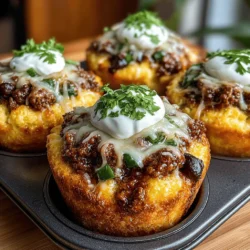 In the world of comfort food, few dishes can rival the heartwarming combination of chili and cornbread. These two staples have long been cherished for their ability to warm the soul and satisfy even the heartiest of appetites. However, the Hatch Chili Turkey Chili Cornbread Cups take this classic pairing to a whole new level, offering a delightful twist that is packed with flavor and visually appealing. Imagine a perfectly spiced turkey chili infused with the smoky heat of Hatch green chiles, all nestled in a cup of sweet and savory cornbread. This recipe is not only ideal for gatherings and weeknight dinners, but it also serves as a cozy meal for those nights when you want something comforting and delicious.