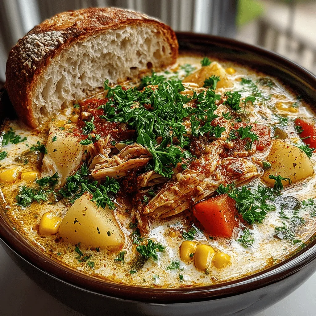 In the realm of comforting dishes, few can rival the heartwarming embrace of a creamy chowder. Creamy Chicken & Corn Chowder stands out as a quintessential dish that encapsulates the essence of comfort food. This recipe is not just a collection of ingredients; it is a celebration of wholesome flavors that come together to create a dish perfect for chilly evenings or cozy family gatherings. With tender chunks of chicken, sweet corn, and a rich, creamy base, this chowder promises to warm your soul and delight your taste buds.