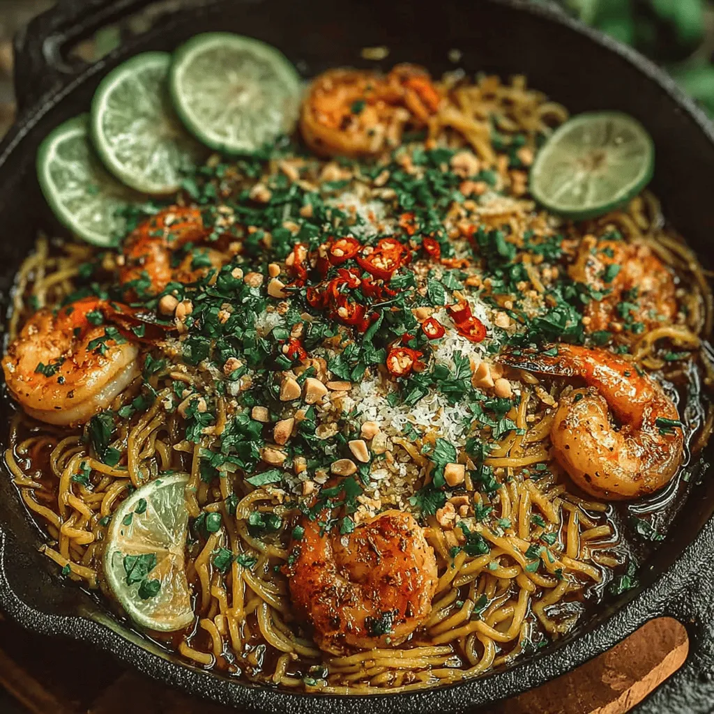 If you're looking for a dish that effortlessly combines bold flavors with a quick cooking time, look no further than Sizzling Spicy Garlic Noodles with Shrimp. This dish captures the essence of Asian-inspired cuisine, marrying the heat of spices with the savory notes of garlic and umami. The result is a captivating meal that is not only satisfying but also incredibly versatile, making it a perfect choice for busy weeknights or a delightful option for entertaining guests.