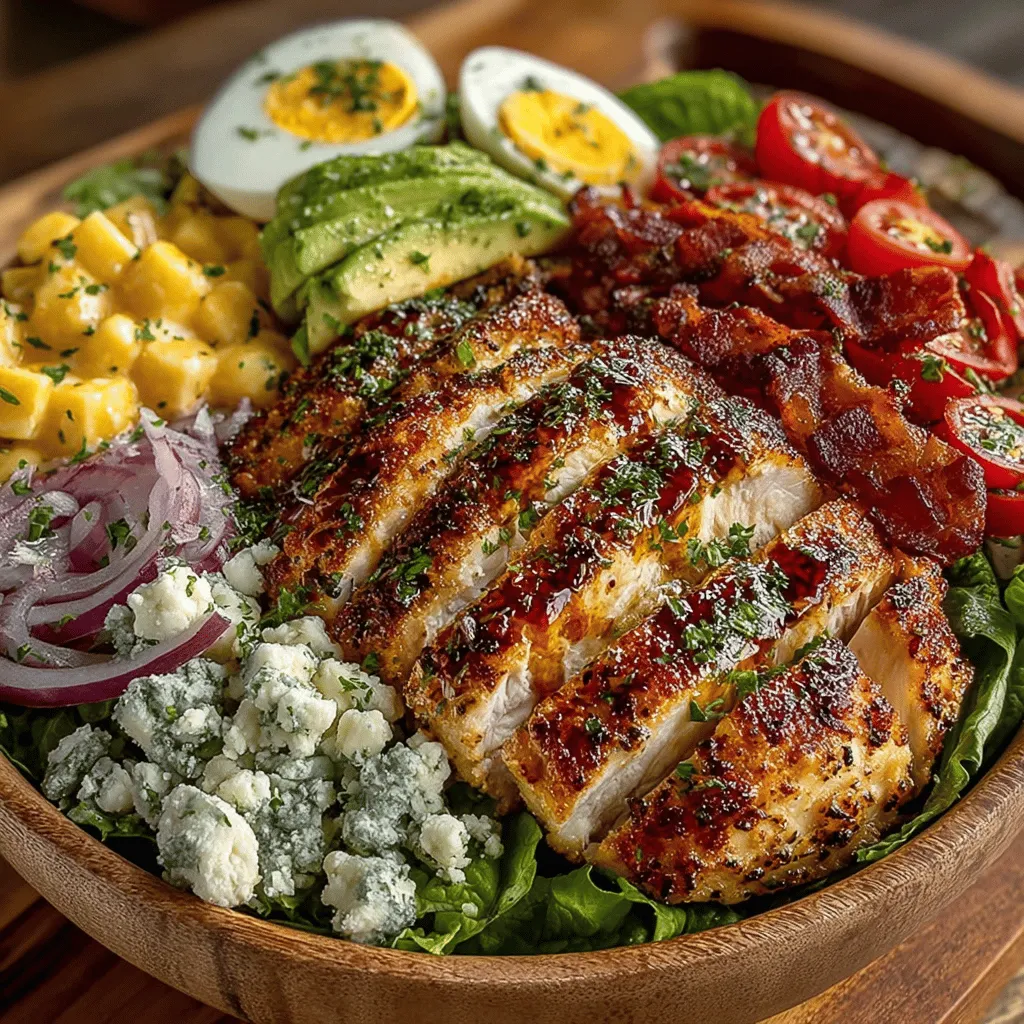 Cobb salad is a quintessential American dish that has captured the hearts (and palates) of many since its inception. With its vibrant array of fresh ingredients, satisfying proteins, and a rich dressing, this salad is not just a meal, but an experience. The Crispy Delight Cobb Salad takes the traditional version to new heights, infusing it with the irresistible crunch of crispy bacon, succulent chicken, and creamy avocado. This delightful combination makes it perfect for various occasions—whether you're looking for a quick and nourishing lunch, a vibrant addition to a picnic, or an impressive centerpiece for a dinner party.
