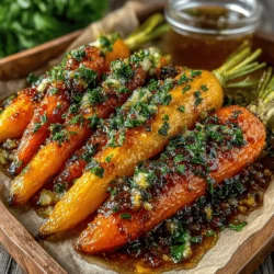 Sweet & Savory Honey Garlic Roasted Carrots