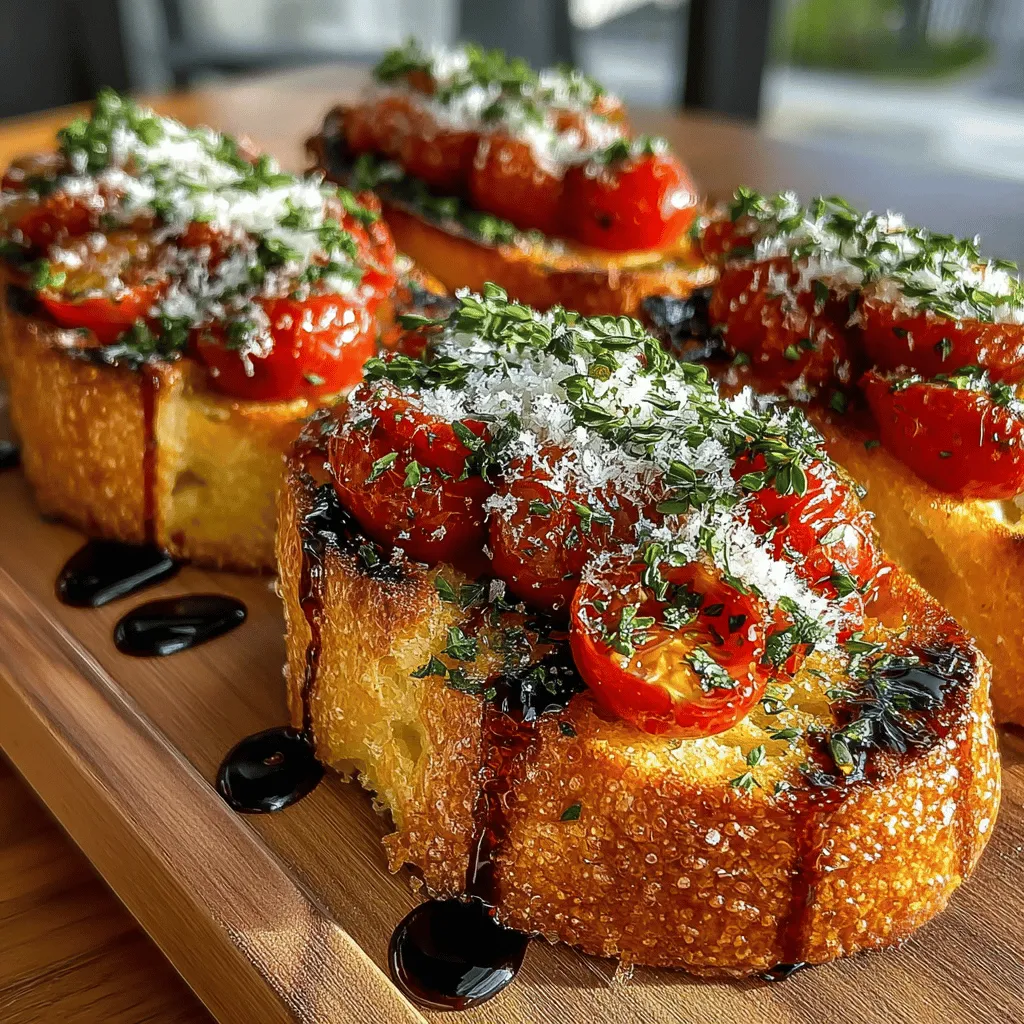 Bruschetta, a quintessential Italian appetizer, has captured the hearts and palates of food lovers around the world. Originating from the beautiful landscapes of Italy, this dish is as versatile as it is delicious. Traditionally, bruschetta features toasted bread topped with a variety of fresh ingredients, but the classic roasted tomato variation stands out for its simplicity and flavor. The essence of this dish lies in the quality of the ingredients, making each bite a celebration of fresh produce and aromatic herbs.