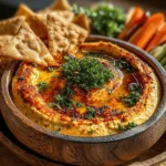 In the realm of healthy and delicious snacks, savory roasted red pepper hummus stands out as a vibrant and flavorful option that can elevate any meal or gathering. This dip is not just a simple spread; it’s a culinary delight that marries the creaminess of chickpeas with the smoky sweetness of roasted red peppers, resulting in a texture and taste that is both satisfying and nutritious. Whether you’re looking for a healthy snack, a crowd-pleasing appetizer, or the perfect accompaniment to your favorite dishes, this hummus recipe has something for everyone.