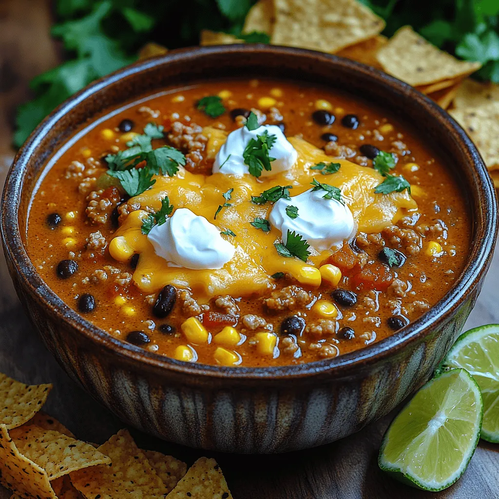 When it comes to serving Cheesy Corn Taco Delight, presentation is key. A visually appealing dish not only entices the eyes but also enhances the overall dining experience. Here are some creative serving suggestions to elevate your taco soup:
