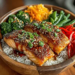 Teriyaki Bliss Salmon Bowls: A Delicious Journey into Flavor