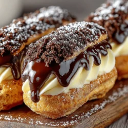 To start your chocolate eclair journey, you'll need to create a rich choux pastry. Begin by placing a medium saucepan over medium heat. Add 1 cup of water and 1/2 cup of unsalted butter (cut into pieces) to the pan. Stir occasionally until the butter is completely melted and the mixture reaches a gentle boil. The water should be bubbling, and the butter should not be allowed to brown, as we want a smooth and light-colored pastry.
