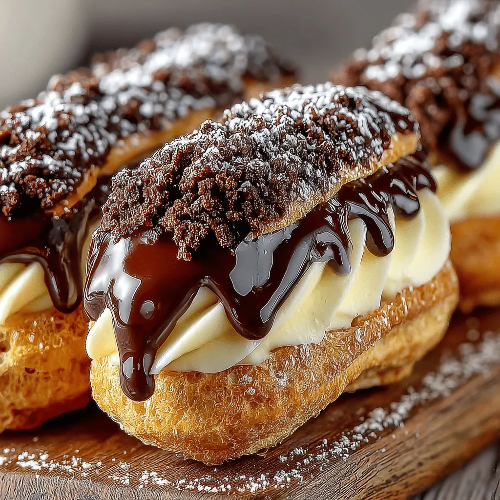 To start your chocolate eclair journey, you'll need to create a rich choux pastry. Begin by placing a medium saucepan over medium heat. Add 1 cup of water and 1/2 cup of unsalted butter (cut into pieces) to the pan. Stir occasionally until the butter is completely melted and the mixture reaches a gentle boil. The water should be bubbling, and the butter should not be allowed to brown, as we want a smooth and light-colored pastry.