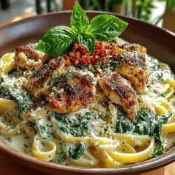 Creamy Spinach Chicken Pasta Delight: Step-by-Step Instructions and Tips