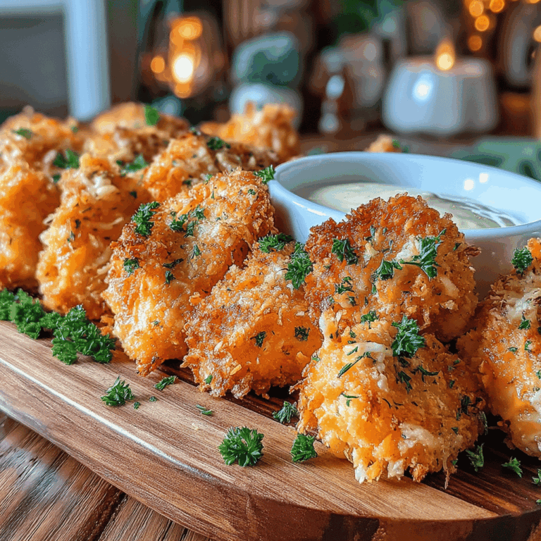 If you're on the lookout for a mouthwatering appetizer or a delightful main dish that's both crispy and packed with flavor, look no further! Our Air Fryer Crispy Chicken Bites with Garlic Parmesan Twist are not only super easy to make but also guilt-free, thanks to the magic of air frying. Gone are the days of deep-frying, as this method delivers perfectly cooked chicken bites that are golden brown on the outside and juicy on the inside - all while using significantly less oil.