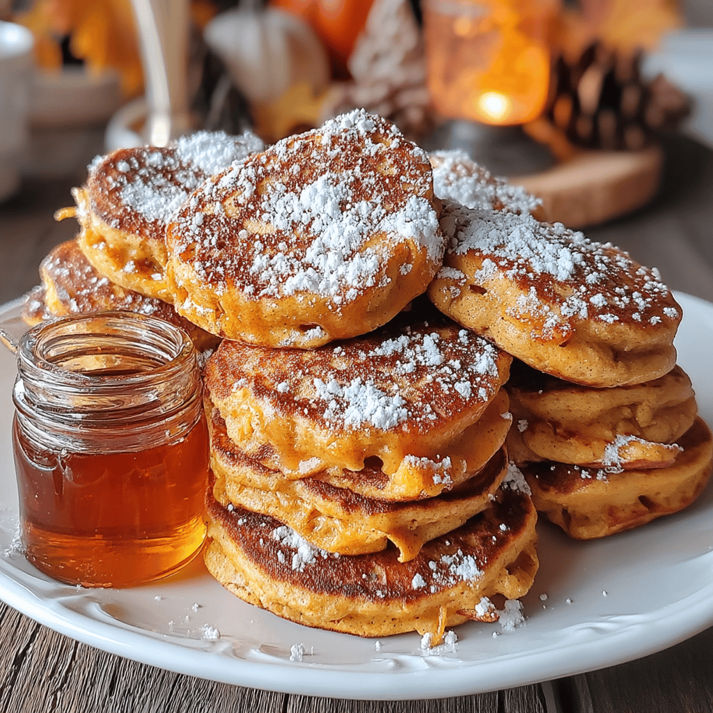 As the leaves start to change and the air turns crisp, there's nothing quite like the warm, comforting aroma of pumpkin spice to usher in the fall season. These Pumpkin Spice Pancake Bites are the perfect way to celebrate the flavors of autumn while providing a quick and delightful breakfast option for busy mornings or lazy weekends alike. With the kid-friendly, bite-sized goodness, these mini pancakes are not only adorable but also packed with the rich taste of pumpkin, cinnamon, nutmeg, and a touch of vanilla, ensuring each bite is a cozy, flavorful experience. Whether enjoyed on their own or drizzled with maple syrup, topped with a dollop of whipped cream, or accompanied by a side of fresh fruit, these pancake bites are sure to become a seasonal favorite for the whole family. So grab your mixing bowl and get ready to whip up a batch of these delicious treats that will have everyone smiling at the breakfast table this fall!